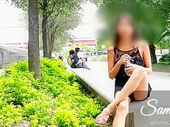 Sammy Corazon - Testing Elva By Svakom In Public