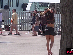 Public whipped smalltits babe by master and mistress outdoor