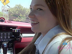 Good Girl In Schoolgirl Uniform Gives Roadhead Pov Blowjob Car Sex With Mazy Myers