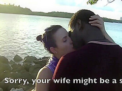 I Play With Nude Beach Voyeur Big Black Cocks In Front Of My Cuckold Husband! +bonus - Helena Price