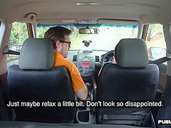 Public Asian babe car fucked outdoor by driving tutor