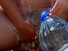 Why Wash Your Hairy Pussy In Nature? A Nudist Milf In A Public Park Washes Her Overgrown Cunt. Exhibitionism Outdoors. Amateur Fetish With Peeping And Close-up. 11 Min