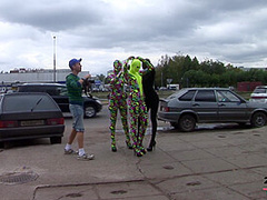 Day In The City In Spandex - Watch4Fetish