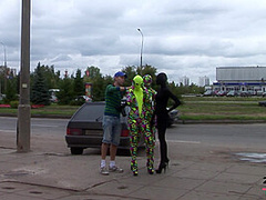 Day In The City In Spandex - Watch4Fetish