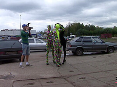Day In The City In Spandex - Watch4Fetish