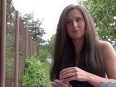 Czech Bj Babe Pov Fucked Outdoor For Money After Casting