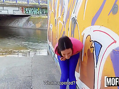 Spanish Teen In Ripped Leggings Doesnt Notice 12 Min