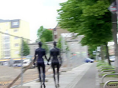Fullbody Spandex In The City - Watch4Fetish