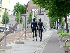 Fullbody Spandex In The City - Watch4Fetish