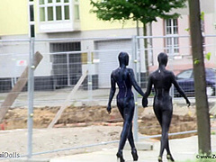 Fullbody Spandex In The City - Watch4Fetish