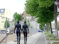 Fullbody Spandex In The City - Watch4Fetish