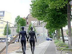 Fullbody Spandex In The City - Watch4Fetish