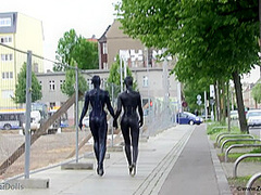 Fullbody Spandex In The City - Watch4Fetish