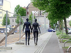 Fullbody Spandex In The City - Watch4Fetish