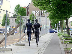 Fullbody Spandex In The City - Watch4Fetish