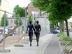 Fullbody Spandex In The City - Watch4Fetish