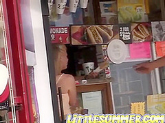 Little Summer solo teen masturbates