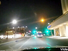 Hot Runaway Squirts All Over Back Seat