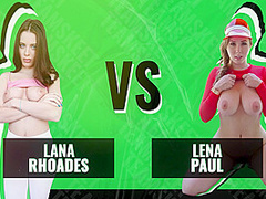 Battle Of The Babes Vs The Ultimate Bouncing Big Natural Tits Competition With Lena Paul And Lana Rhoades