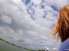 Skye Outdoor Upskirt