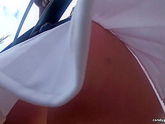 Skye Outdoor Upskirt