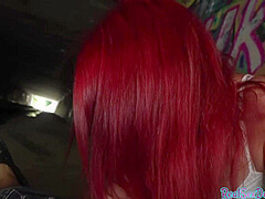 Bigass redhead teen POV public fucked outdoor 4 money