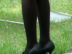 Artlingerie - Black-red Lingerie, Outdoor With Jana Jordan And Jana Cova