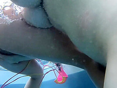 Big Natural Tits Threesome In The Pool With And With Johnny Sins, Lena Paul And Huge Boobs