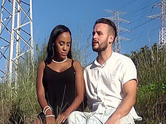 Stranded Black Beauty Sucks Saviors Big Hard Cock Until He Cums 12 Min - Noe Milk