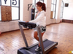 Lizzie in Running Rack - DownblouseJerk