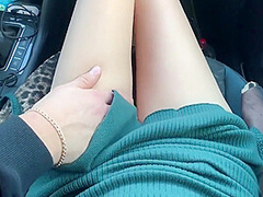 Risky Blowjob And Sex In The Car