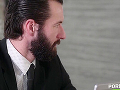 Wild Office Dp With Busty Blonde Boss Gp2390 - A. Fox And Monika Fox