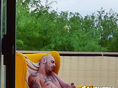 Tattooed Jock Masturbates Solo - Ari Nucci