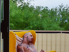 Tattooed Jock Masturbates Solo - Ari Nucci