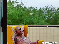 Tattooed Jock Masturbates Solo - Ari Nucci