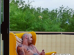 Tattooed Jock Masturbates Solo - Ari Nucci