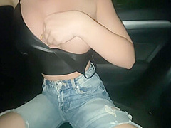 50 Euros For Fuck Leather In Car On Mall Public Parking - Cock2squirt 8 Min