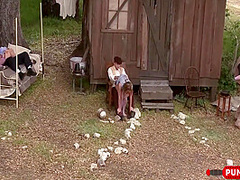 Kaci Starr, Amber Rayne And Hannah West In Punishtube - Hot And In Outdoor Gangbang 10 Min