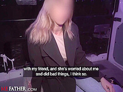 Waitress On A Break With Great Natural Tits Gets Roughly Fucked In A Van 12 Min