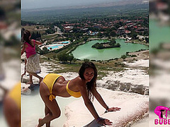 Cute Girl In Bikini Stretching During Vacation - Watch4Fetish