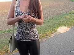 Cum Everywhere For Big Muscle Girl Convinced To Fuck Stranger In Van 20 Min - Ellie Springlare