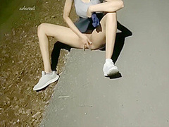 Petite Teen Risky Public Squirting. 7 Min