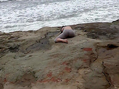 Yoga Babe On The Beach 7 Min