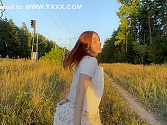 She Made Me Blowjob After Risky Exposing Near Railway