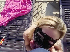 Public Fuck. Russian Slut Wife Public Fuck Blowjob And Facial. Public Facial