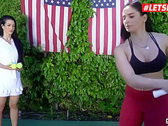 Kenzie Madison, Angel S And Katrina Jade - Hot Tennis Coaches And Souble Bj In Three
