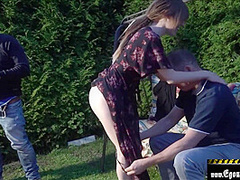 Fucking His Wife Next To A Park