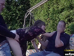 Fucking His Wife Next To A Park