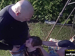 Fucking His Wife Next To A Park