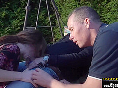 Fucking His Wife Next To A Park